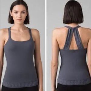 Prana Gray Faro Support Athletic Tank Top Size M